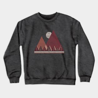 Simple Landscape (dark version) Crewneck Sweatshirt